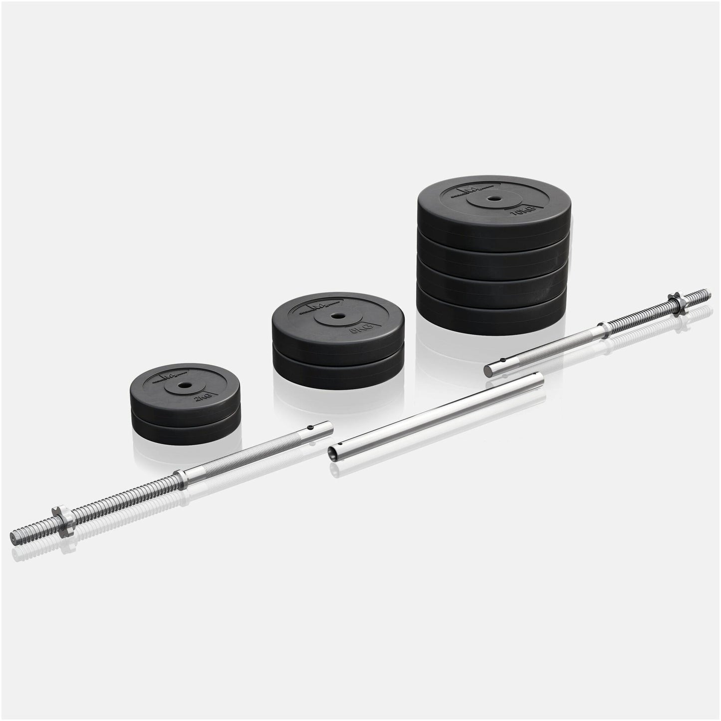 Langhantelset E-Series Kunststoff 60 kg - Gorilla Sports Schweiz