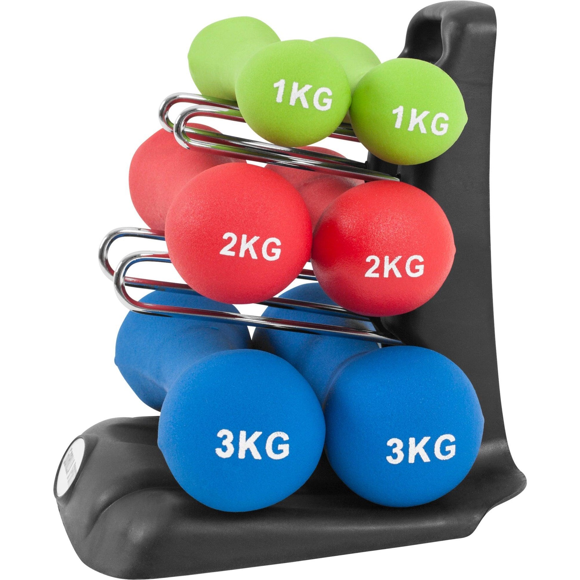 Gymanstikhanteln Set Ergonomisch Neopren 12 kg - Gorilla Sports Schweiz