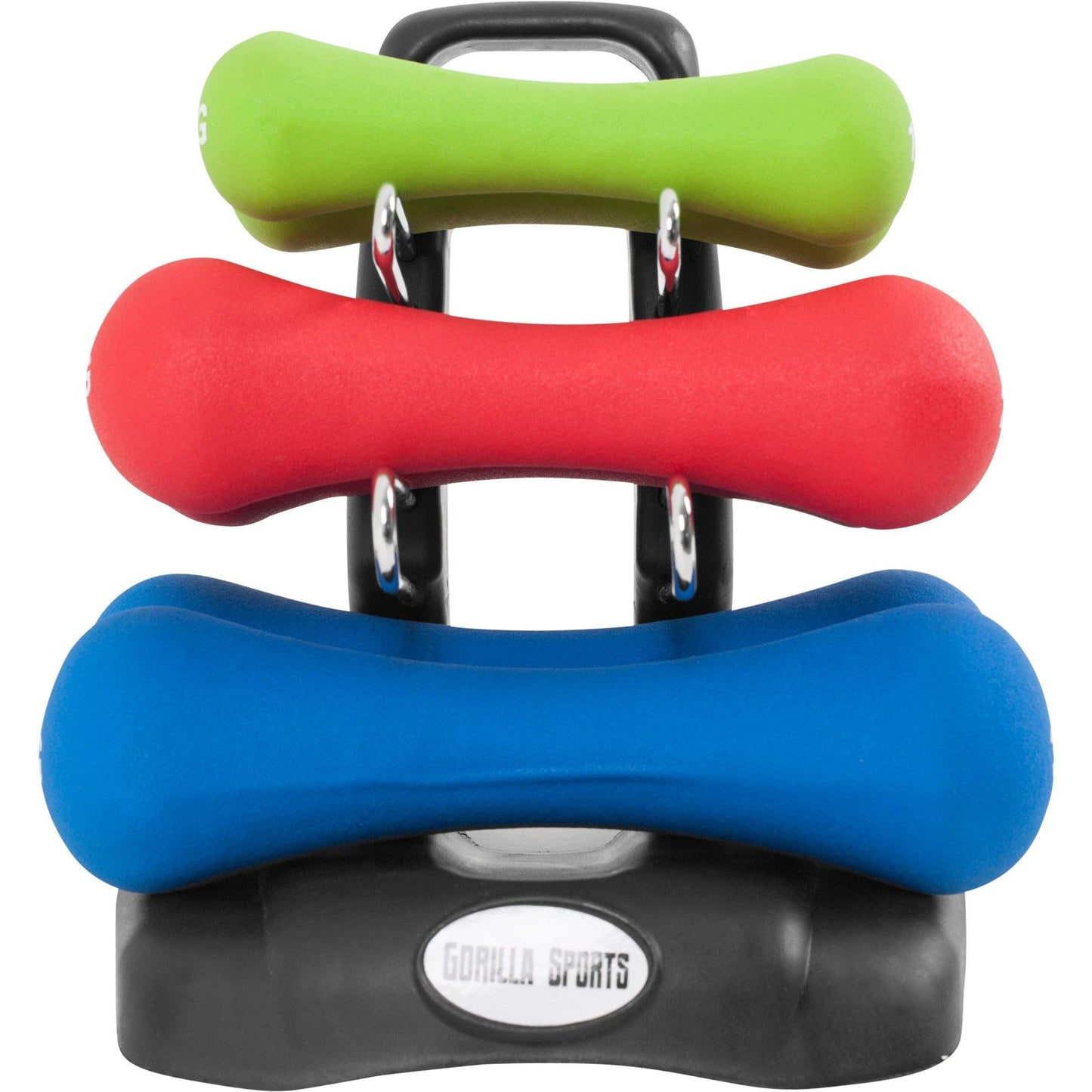 Gymanstikhanteln Set Ergonomisch Neopren 12 kg - Gorilla Sports Schweiz