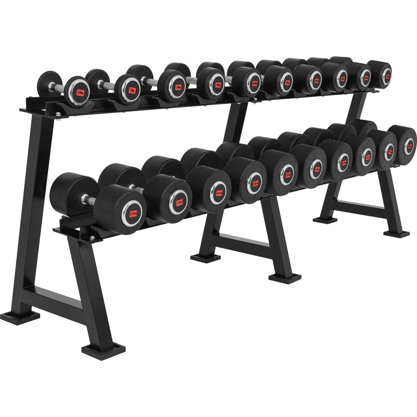 Kurzhantelablage Schwarz - Gorilla Sports Schweiz