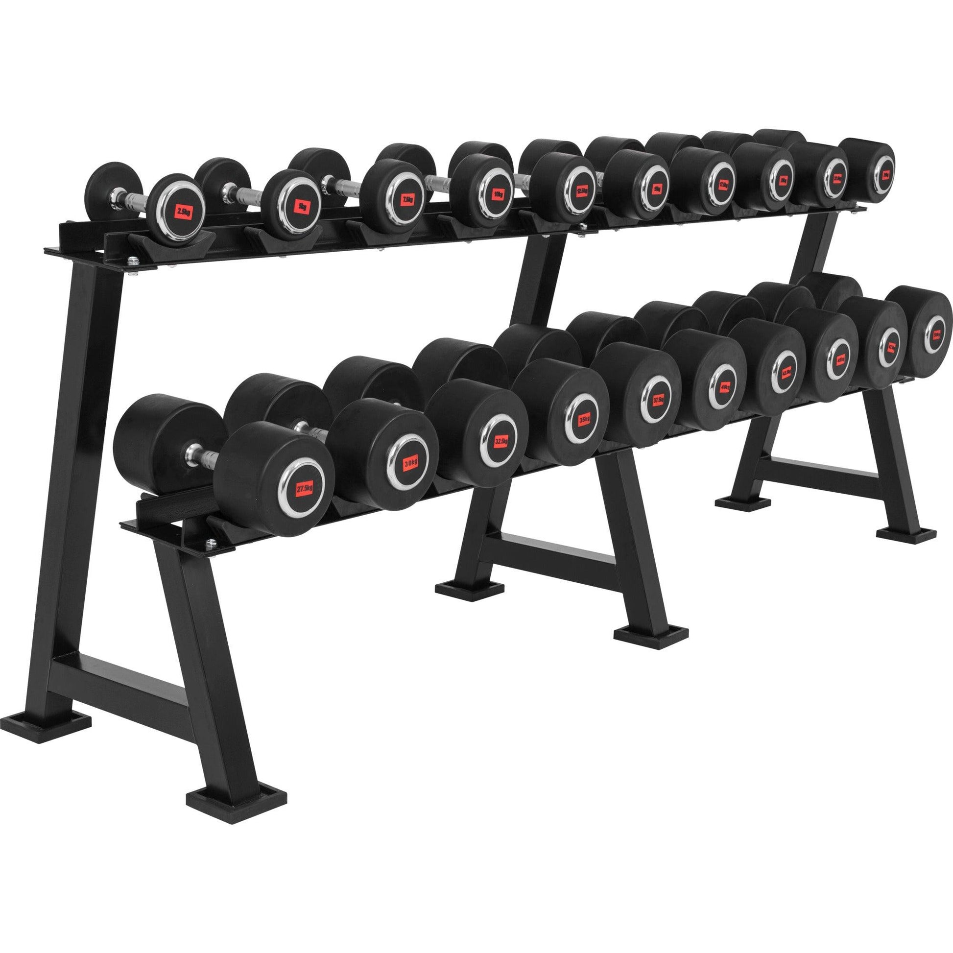 Kurzhantelablage Schwarz - Gorilla Sports Schweiz