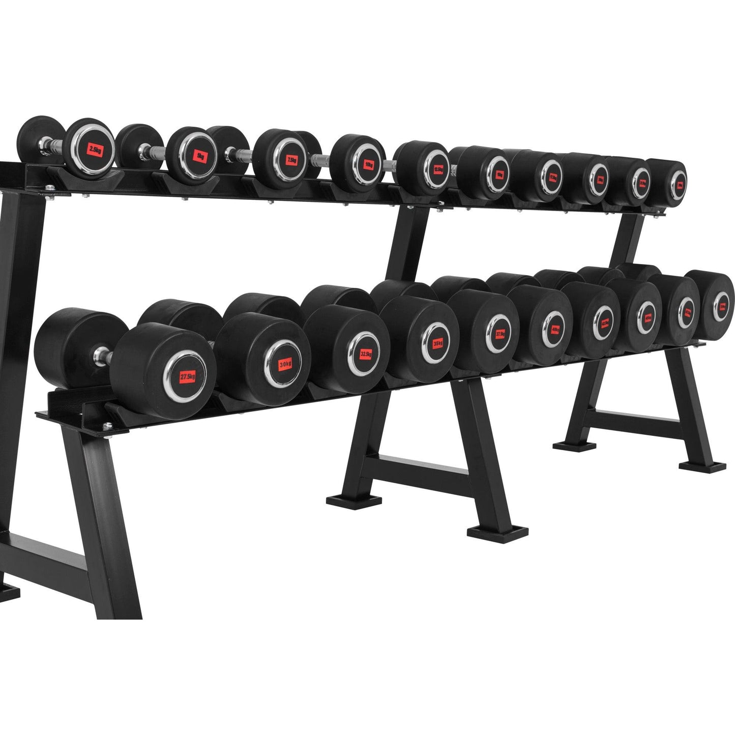 Kurzhantelablage Schwarz - Gorilla Sports Schweiz