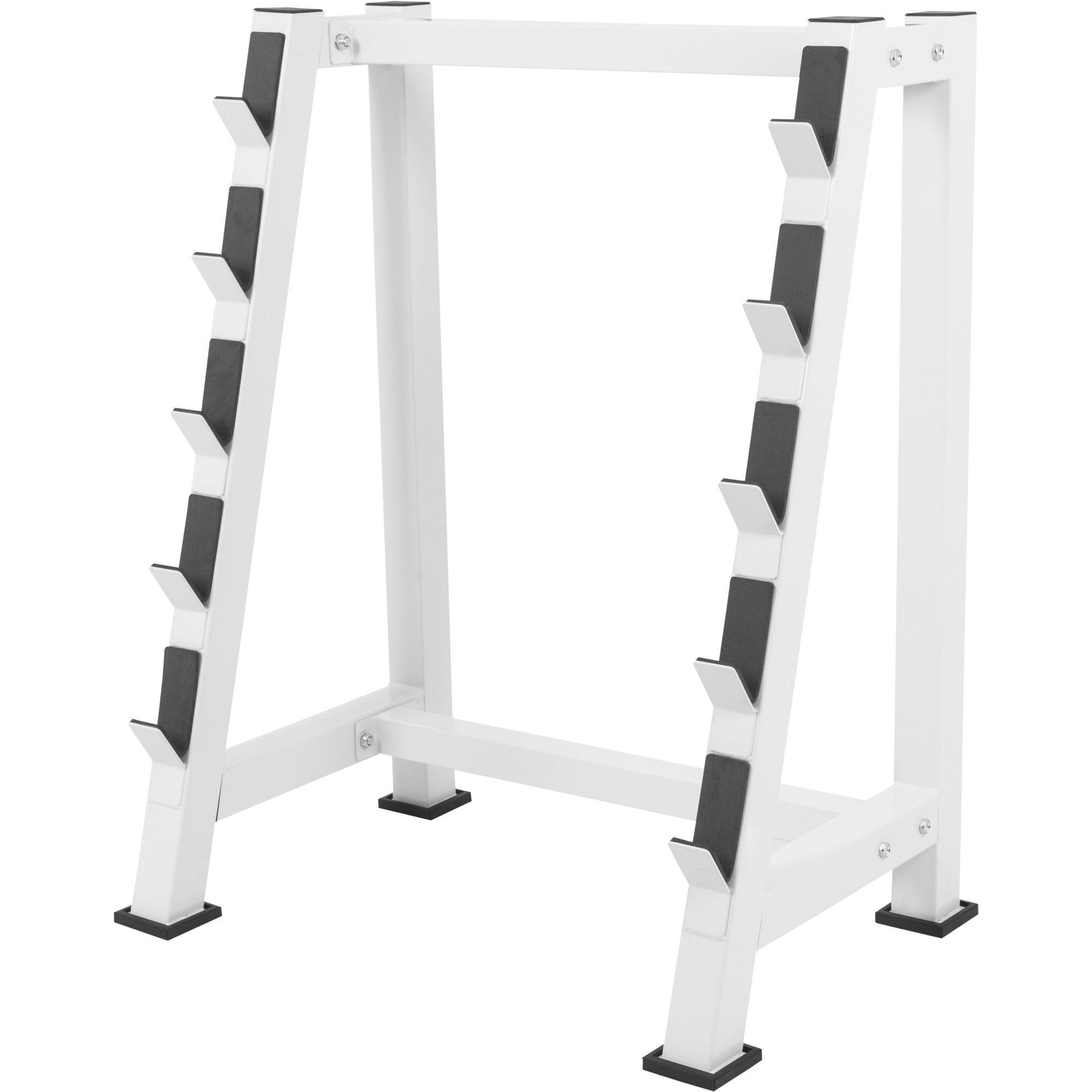 Langhantelablage Weiss - Gorilla Sports Schweiz